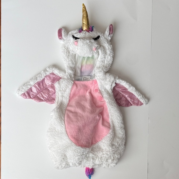 Other - Unicorn Costume with Gold Horn and Pink Accents Baby 0-6M
